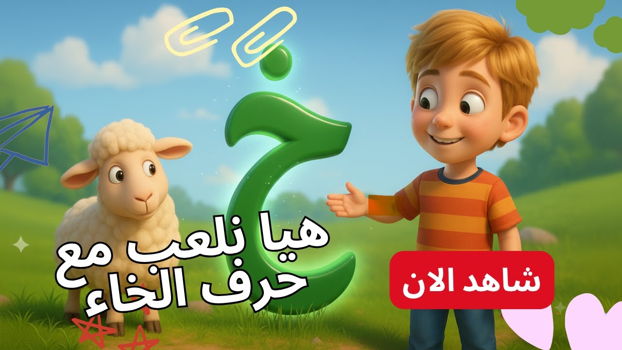 حرف الخاء للأطفال 🎵 | تعلم نطق حرف الخاء مع كلمات سهلة 🐑