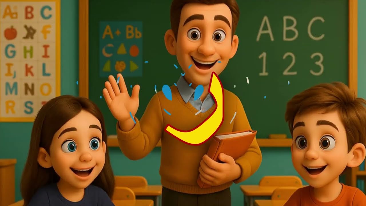 تعلم الحروف العربية بطريقة ممتعة! | حرف الراء