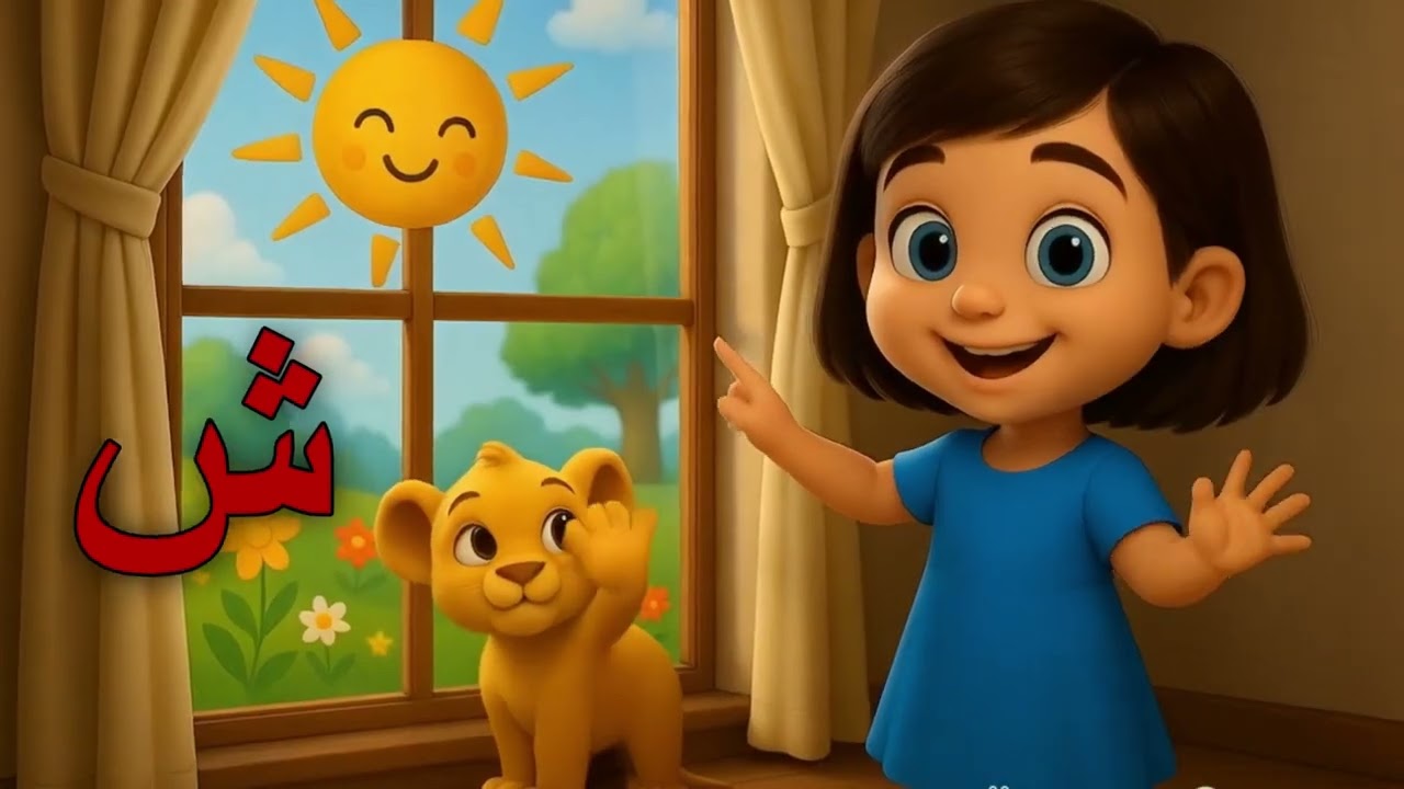 حرف الشين | تعليم الحروف العربية للأطفال | شَ شُ شِ - Learn Arabic Letter Sheen for Kids