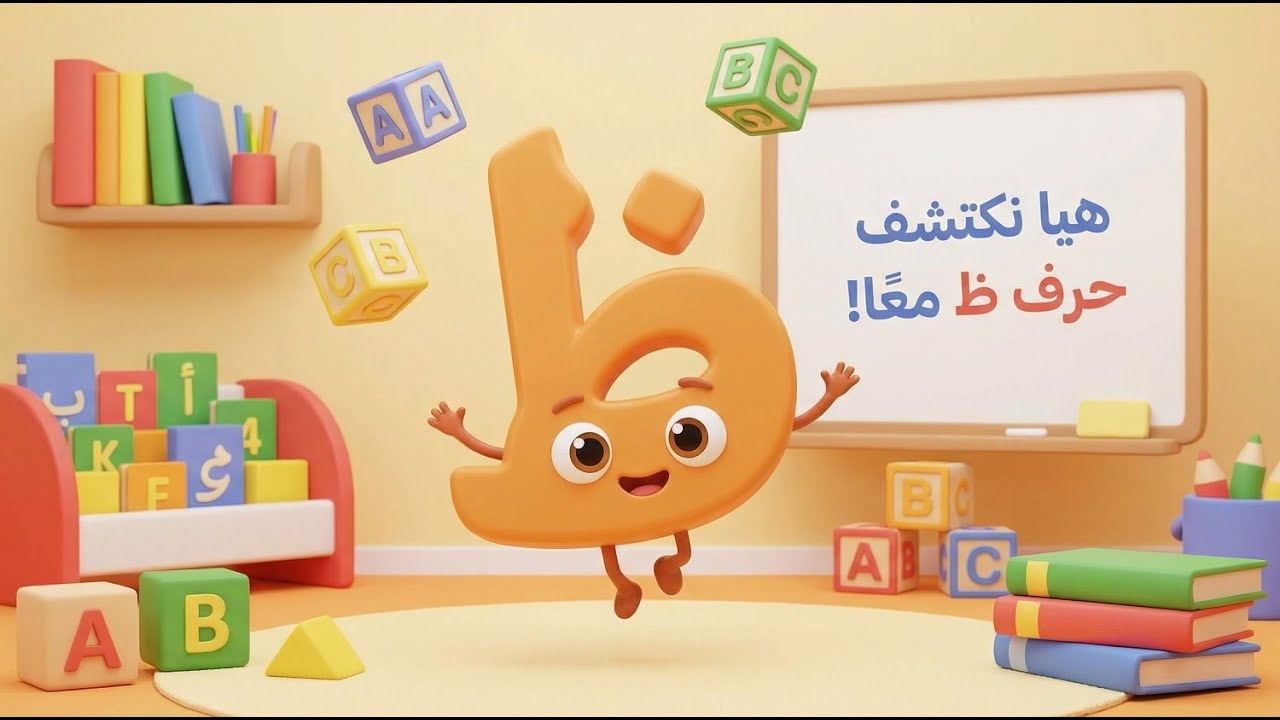 The letter ظ (ẓāʾ) for children 🐆 | Learn the sound and words of the letter ظ (ẓāʾ) - The difference between ظ (ẓāʾ) and ض (ḍād)