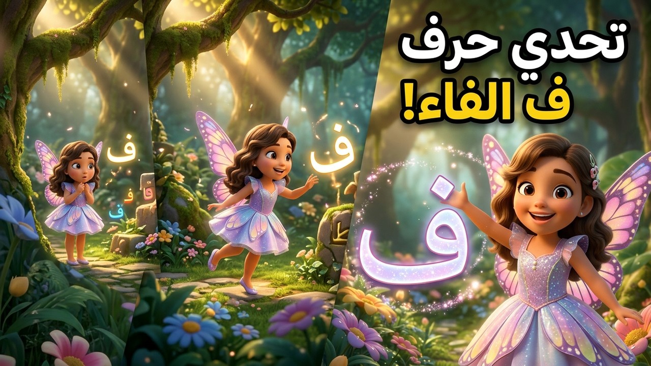 لعبة وتحدي حرف الفاء للأطفال 🎮🕵️‍♂️ | العب وتعلم الحروف العربية مع kjkids