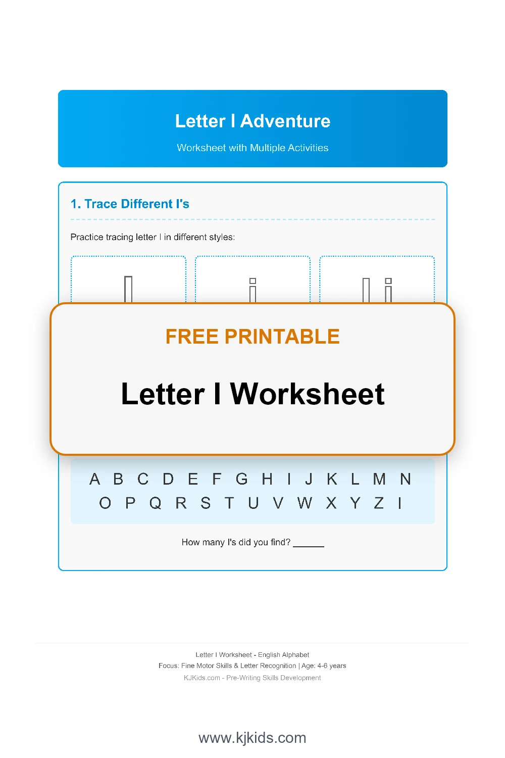 Letter I Worksheet