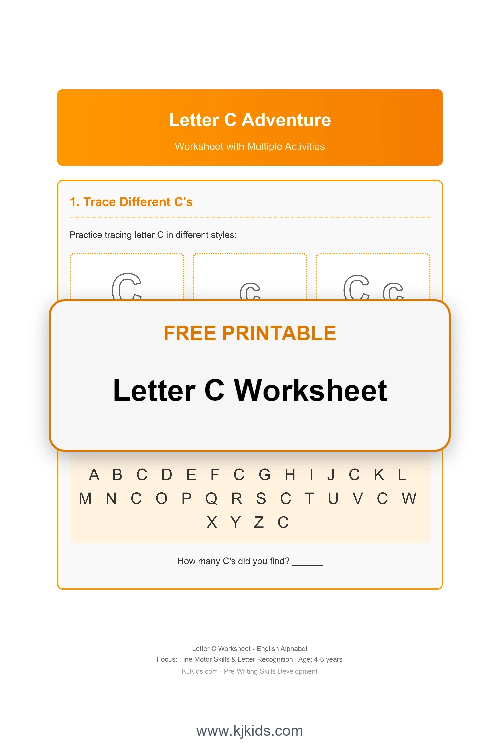 Letter C Worksheet