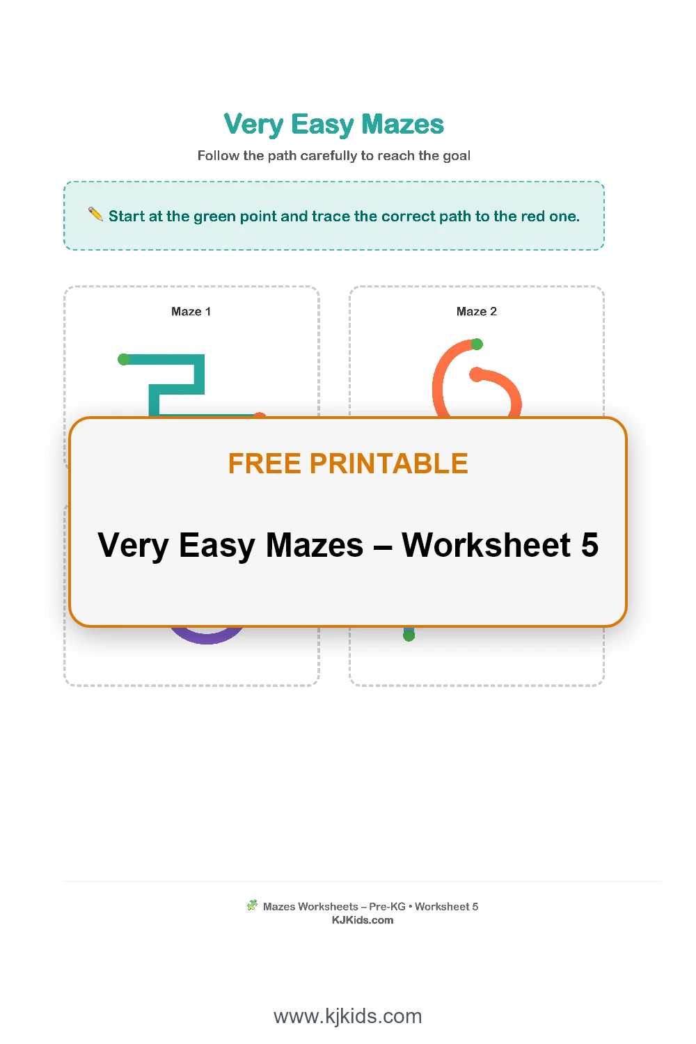 Very Easy Mazes – Worksheet 5