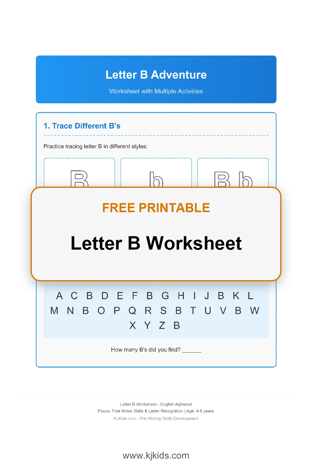 Letter B Worksheet