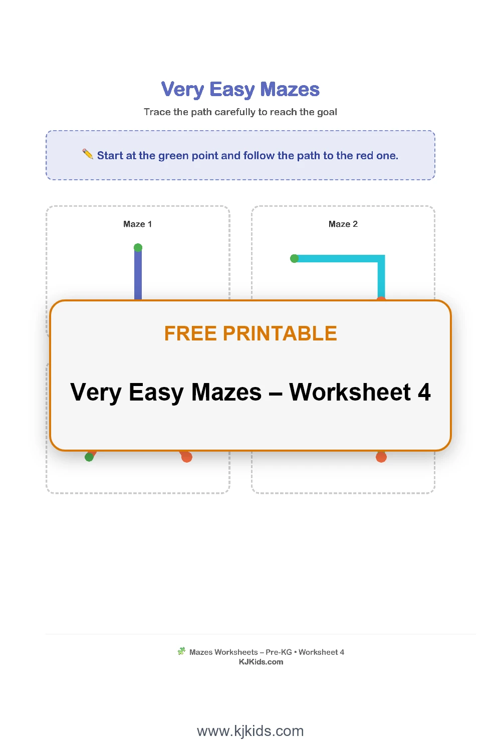 Very Easy Mazes – Worksheet 4
